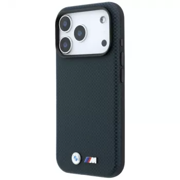 BMW M Quadrille Kevlar Metal Logo MagSafe ovitek za iPhone 18 Pro / 17 Pro - mornarsko moder