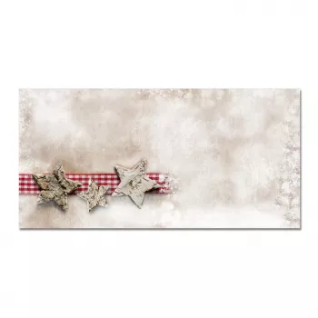 Sigel DU049 božična ovojnica DIN long (DL, 110 x 220 mm), Winter Chalet, rjava/rdeča, 90 g/m²