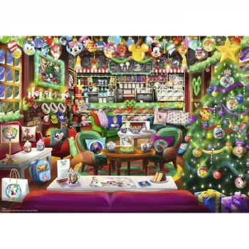 Ravensburger sestavljanka Disney Christmas Cafe (1000 kosov)