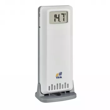 TFA 30.3900.02 ID-A0 brezžični temperaturni in vlagomerni senzor, 868 MHz, bel