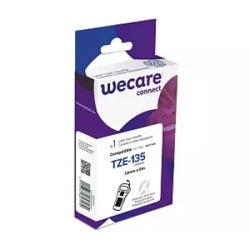 ARMOR WECARE kompatibilen s Brother TZe-135 trak za nalepke bel na prozoren 12mm x 8m