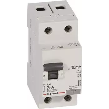 Legrand 402036 RX3 zaščitno stikalo na diferenčni tok 25A 2-polno 30mA tip A 230V AC 2 modula