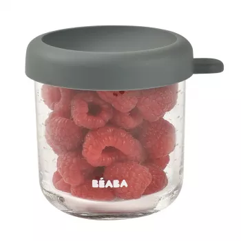 BEABA steklen kozarec za shranjevanje z nepredušnim pokrovom 250 ml Mineral