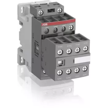 ABB NF44E pomožni kontaktor, 4NO+4NC, 24-60V AC/20-60V DC elektronska tuljava, vijačni priključki, za DIN letev