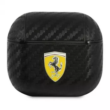 Ovitek Ferrari FESA3CABK za AirPods 3, On Track PU Carbon Black
