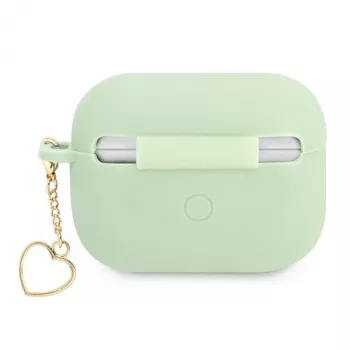 GUESS GUAPLSCHSN ovitek za AirPods Pro zelen silikon Charm Heart Collection