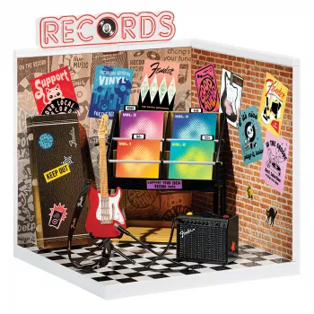 MGA's Miniverse - komplet za ustvarjanje miniature Real Music Record Shop