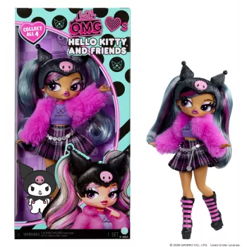 MGA L.O.L. Surprise O.M.G. Hello Kitty & Friends – modna lutka Kuromi
