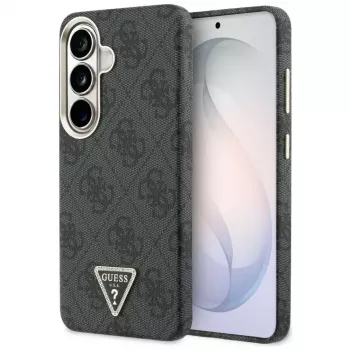 Guess 4G Triangle Logo ovitek MagSafe za Samsung Galaxy S26 – črn