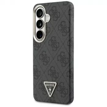 Guess 4G Triangle Logo ovitek MagSafe za Samsung Galaxy S26 – črn