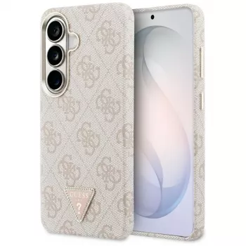 Guess 4G Triangle Logo ovitek MagSafe za Samsung Galaxy S26 – roza