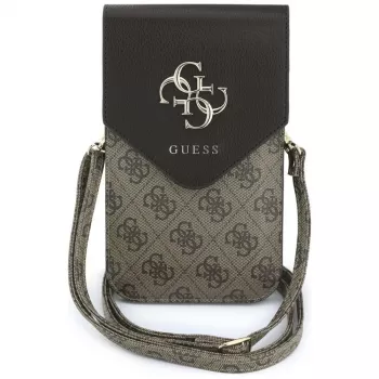 GUESS Graines 4G & Classic Logos torbica za telefon rjava