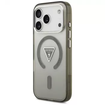 GUESS IML Gradient Triangle Logo ovitek MagSafe za iPhone 17 Pro – khaki