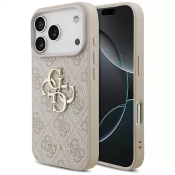 GUESS 4G Big Logo ovitek za Apple iPhone 17 Pro / 18 Pro – roza
