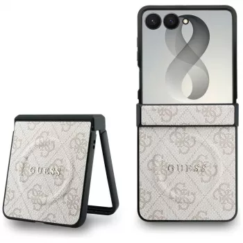Guess 4G Classic ovitek MagSafe za Samsung Galaxy Z Flip 8 – roza