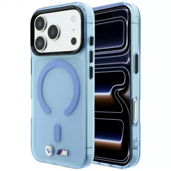 BMW M IML Frosted ovitek MagSafe za iPhone 18 Pro / 17 Pro – moder