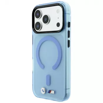 BMW M IML Frosted ovitek MagSafe za iPhone 18 Pro / 17 Pro – moder