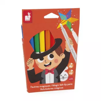 Janod Magic flomastri s spreminjanjem barve, 10 barv
