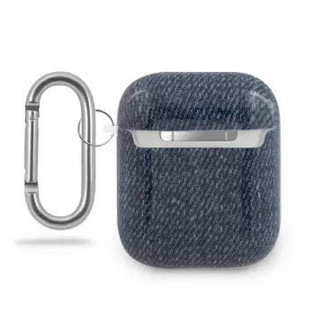 GUESS GUACA2TPUJULDB ovitek za AirPods 1/2, temno moder, kolekcija Jeans