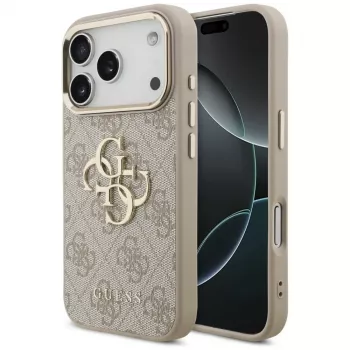 GUESS ovitek 4G Big Classic Logo za Apple iPhone 17 Pro / 18 Pro – rožnato zlat