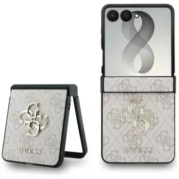 GUESS 4G Big Logo trdi ovitek za Samsung Galaxy Z Flip5 – roza