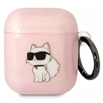 Karl Lagerfeld Ikonik Choupette ovitek za AirPods 1/2 roza