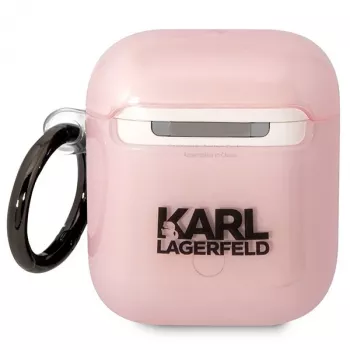 Karl Lagerfeld Ikonik Choupette ovitek za AirPods 1/2 roza
