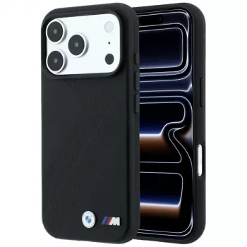 BMW M Tire Track Metal Logo MagSafe ovitek za iPhone 18 Pro Max / 17 Pro Max - črn