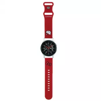Hello Kitty univerzalni silikonski pašček 22mm rdeča glava Kitty