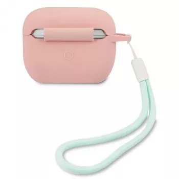 GUESS GUACAPLSVSPG ovitek za AirPods Pro silikon vintage roza zelen