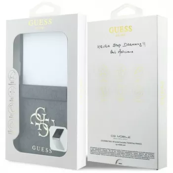 GUESS Big 4G Logo ovitek za Samsung Galaxy Z Flip 5 - črn
