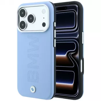 BMW Sign Centered Deboss MagSafe ovitek za iPhone 18 Pro / 17 Pro - moder