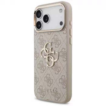GUESS 4G Big 4G Classic Logo ovitek za iPhone 17 Pro Max / 18 Pro Max - rožnato zlata