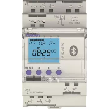 Theben TR642top3 BLE RC digitalna stikalna ura z astro in letnim programom, 2 kanala, 3 TE