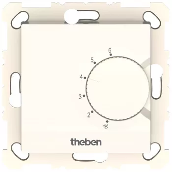 THEBEN RAMSES 741 S elektronski podometni sobni termostat, vrtljiv gumb, 230 V, 10 A, čisto bela