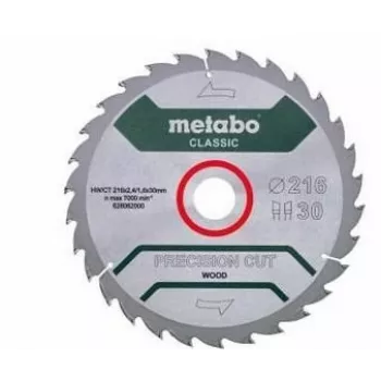 Metabo 628062000 Precision Cut Classic krožna žagin list 216mm x 30mm x 40T
