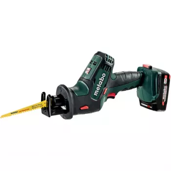 Metabo SSE 18 LTX Compact akumulatorska sabljasta žaga (2x 2,0 Ah Li-Ion, metaBOX 145 L)