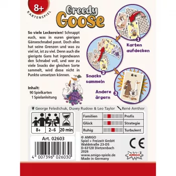 AMIGO Greedy Goose otroška družabna igra za 2-4 igralce od 5 let