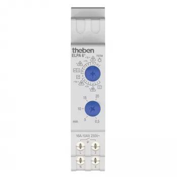 THEBEN TLZ 0.5-20 min stopniščno časovno stikalo ELPA6plus 3600W 3-/4-žično optimizirano za LED