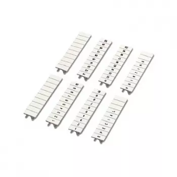 Phoenix Contact ZB 5 L1,L2,L3,N,PE označevalni trak za vrstne sponke, bel, 10 oznak, za natikanje, 5 mm raster