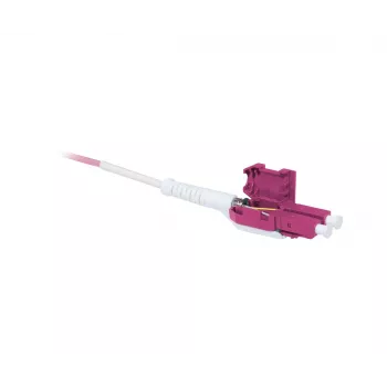 SYNERGY21 OM4 LC na LC duplex Uniboot Push-Pull optični patch kabel, 5m, aqua, LSZH, 2mm