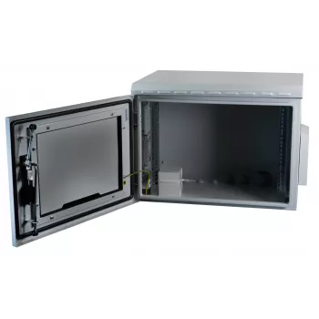 EFB Elektronik 691716IP55.2G stenska omarica 16U 600x600mm IP55 steklena vrata svetlo siva RAL7035