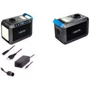 LogiLink PPS0301 prenosna elektrarna 300W, 288Wh, čista sinusna valovna oblika, 1x AC, 1x DC, 4x USB-A, 1x USB-C PD, črna