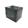 LogiLink 19-palčna stenska omarica enodelna 6U, Flat Pack, črna (RAL 9005)