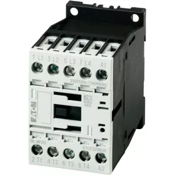 Eaton DILM9-10 močnostni kontaktor, 3-polni + 1NO, tuljava 230V AC 50Hz / 240V AC 60Hz, 9A AC-3, 4kW, DIN-tirnica