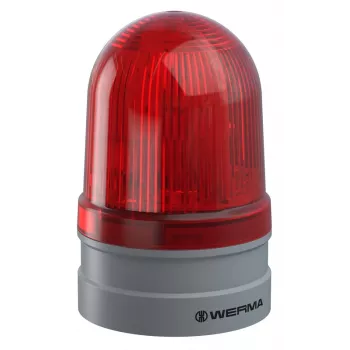 WERMA Signaltechnik Midi TwinFLASH 261.120.70 rdeča ksenonska signalna luč, 12/24V AC/DC, IP65