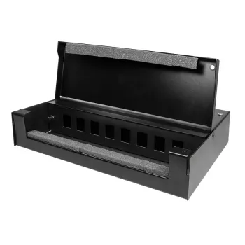 LogiLink konsolidacijska omarica za 8 ali 12 keystone modulov, kovina, črna