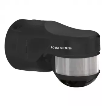 BEG RC-plus next N 230 črn senzor gibanja z 230° obsegom zaznavanja in zaščito pred podlezenjem