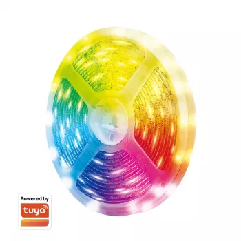 LogiLink Wi-Fi pametna RGB+5700K svetlobna letev, 5m, združljiva s Tuya