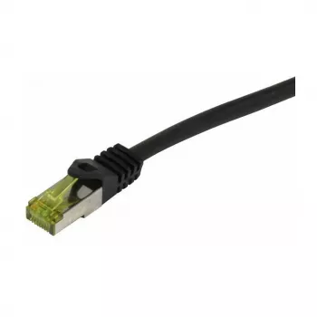 Synergy21 CAT6A S/FTP povezovalni kabel RJ45, 500MHz, 20m, črn, TPE/LSZH, notranji/zunanji prostor, odporen na UV/vodo/olje, AWG26, CAT7 surovi kabel